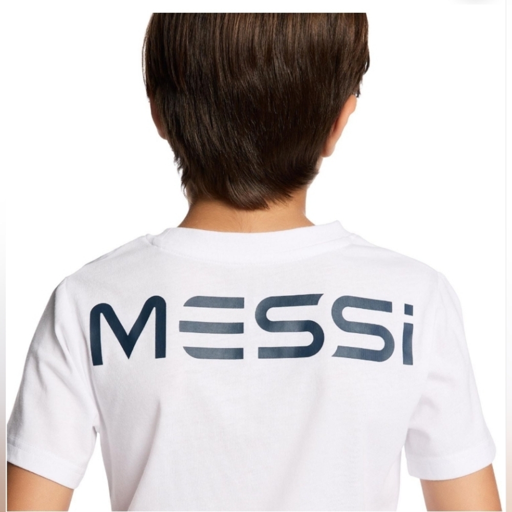 White Messi TEE